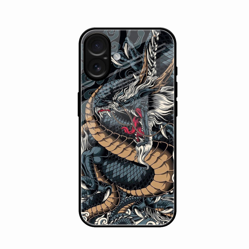Midnight Dragon Glass Phone Case for iPhone 17