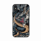Midnight Dragon Glass Phone Case for iPhone XS