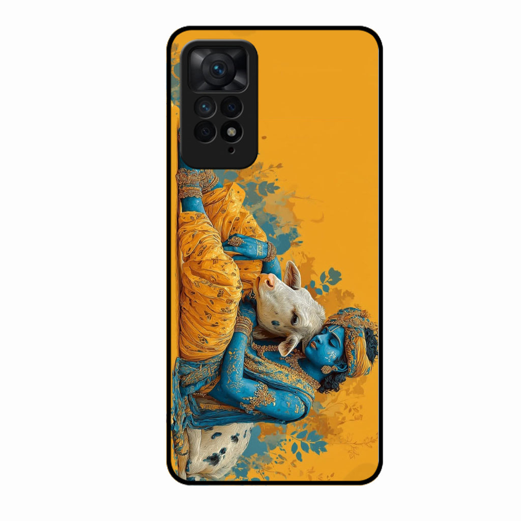Divine Krishna Gopal Premium Glass Phone Case for Redmi Note 11 Pro 5G