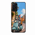 Cartoon Scooter Adventure Premium Glass Phone Case for Redmi Note 11 Pro Plus 5G
