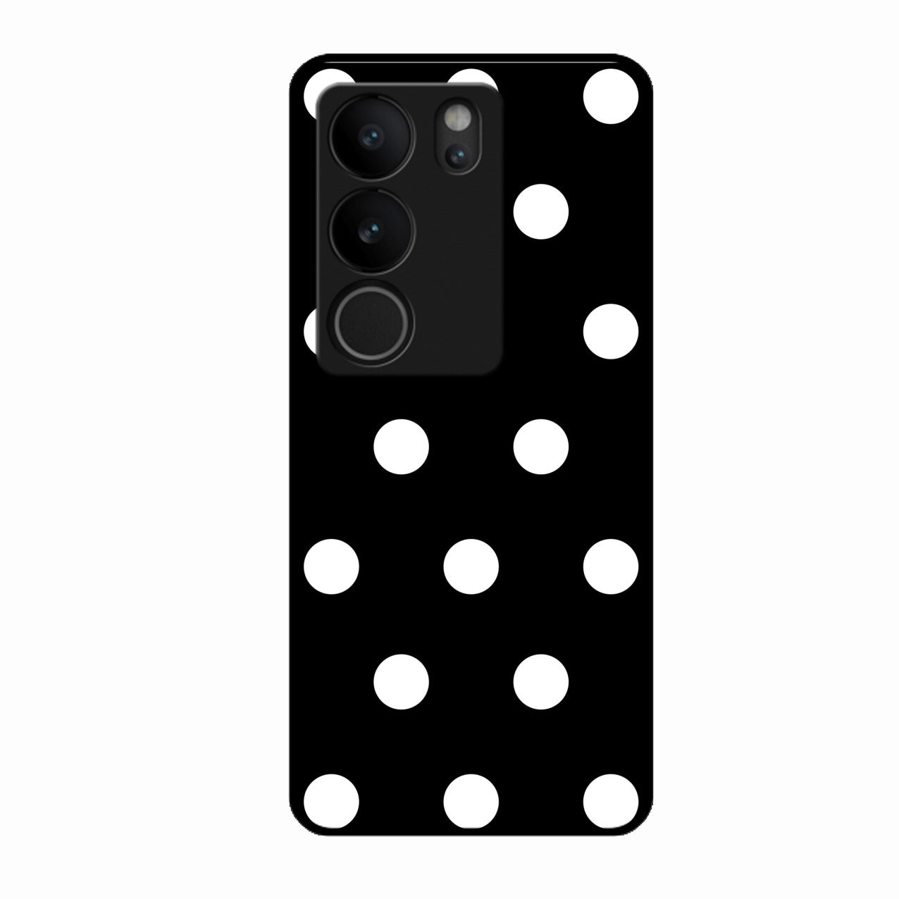 Classic Polka Dot Glass Phone Case for Vivo V29 Pro 5G