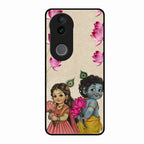 Krishna Eternal Lotus Glass Case for Vivo V50 5G