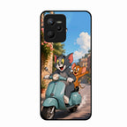 Cartoon Scooter Adventure Premium Glass Phone Case for Realme C35
