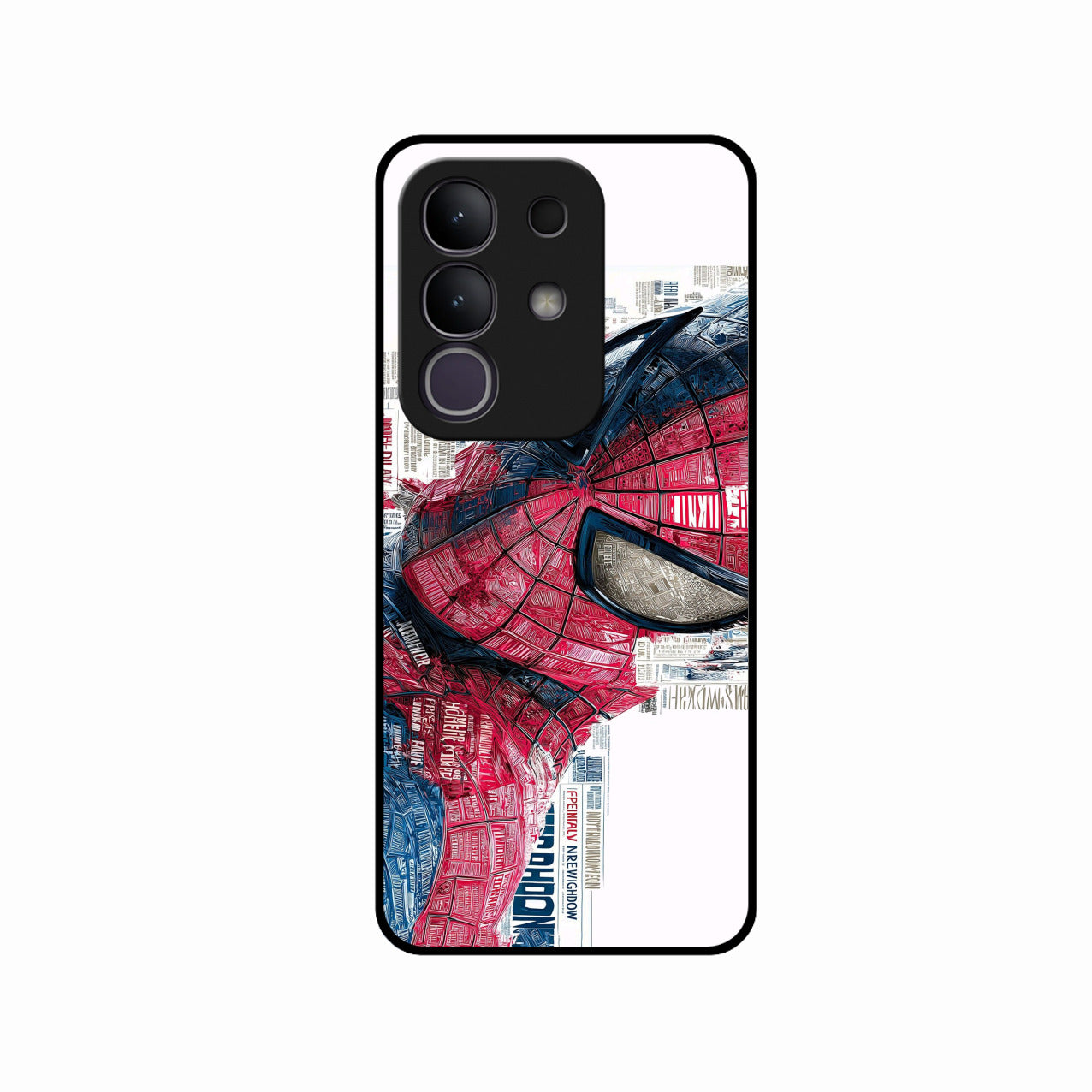 Red Blue Web Hero Glass Phone Cover for iQOO Z10x 5G