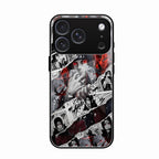 Itachi Uchiha Manga Collage Glass Phone Case for iPhone 17 Pro Max