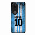 Blue Stripes Number 10 Football Glass Phone Case for Vivo V50 5G