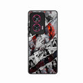 Itachi Uchiha Manga Collage Glass Phone Case for Motorola Edge 50 Fusion 5G