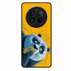 Cute Panda Sketch Premium Glass Phone Case for Realme 12 Pro Plus 5G