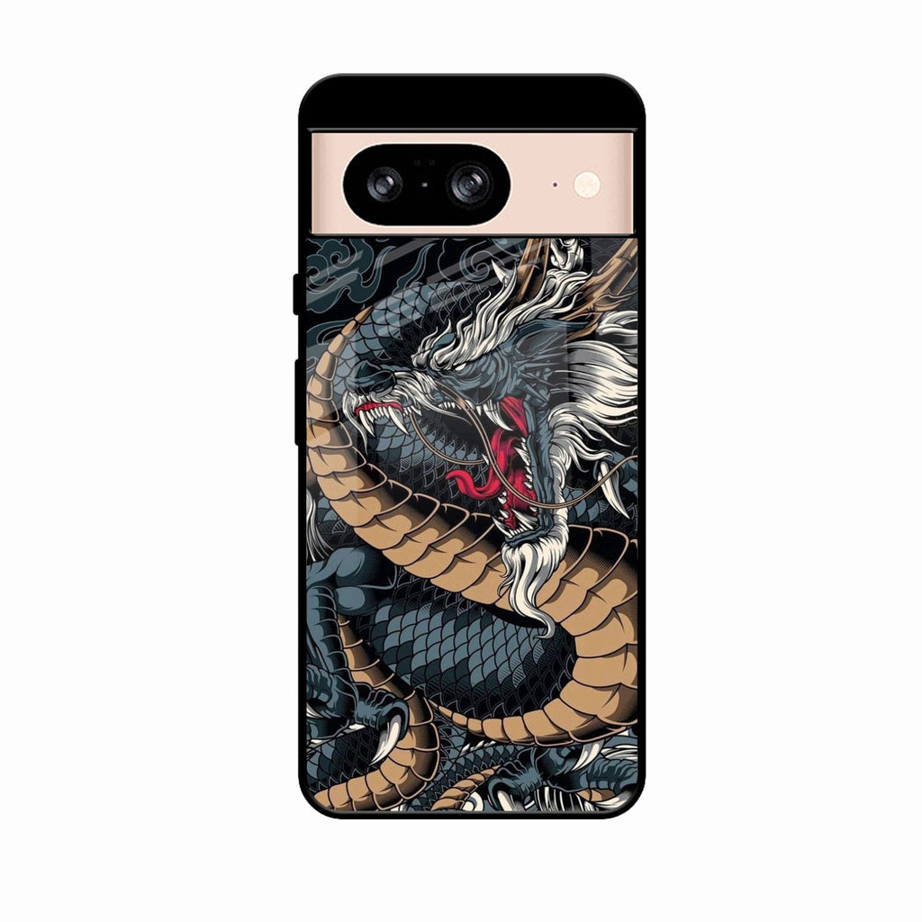 Midnight Dragon Glass Phone Case for Google Pixel 8A 5G
