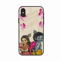 Krishna Eternal Lotus Glass Case for iPhone XS
