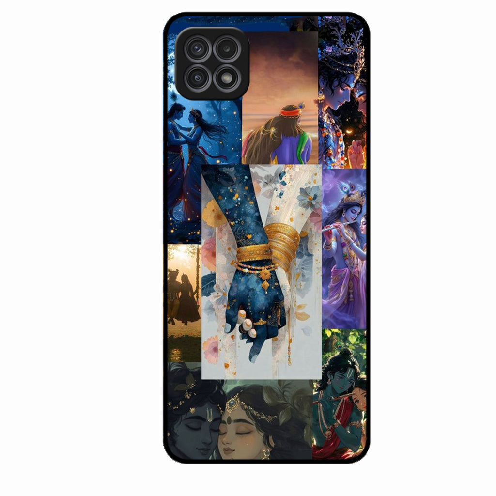 Eternal Radha Krishna Love Glass Phone Case for Oppo F25 Pro 5G