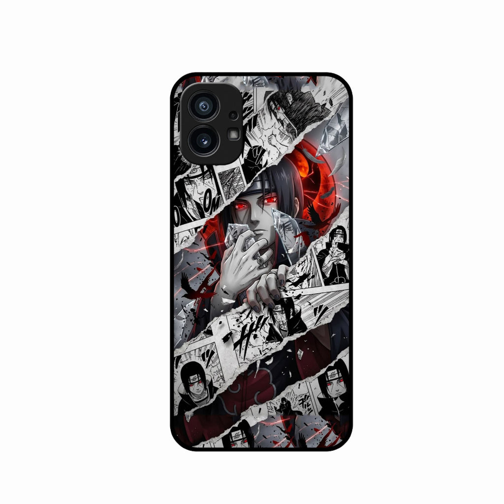 Itachi Uchiha Manga Collage Glass Phone Case for Nothing Phone 1
