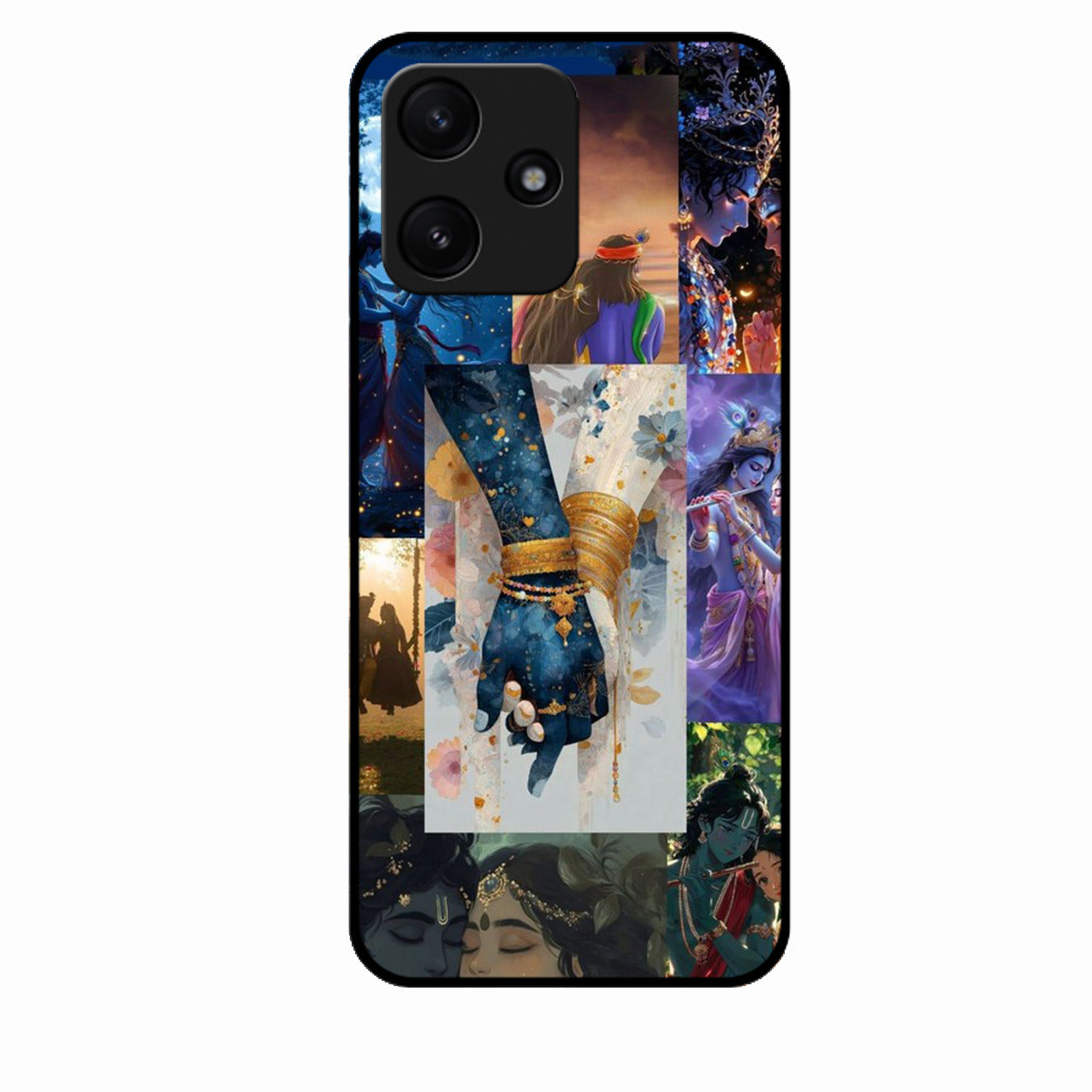 Eternal Radha Krishna Love Glass Phone Case for iQOO 9 5G