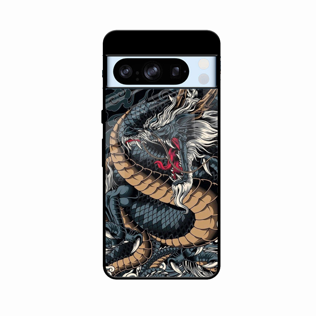 Midnight Dragon Glass Phone Case for Google Pixel 8 Pro 5G