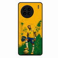 Golden Striker Glass Phone Case for Vivo X90 5G