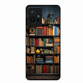 Colorful Bookshelf Art Glass Case Cover for Vivo Y75 5G
