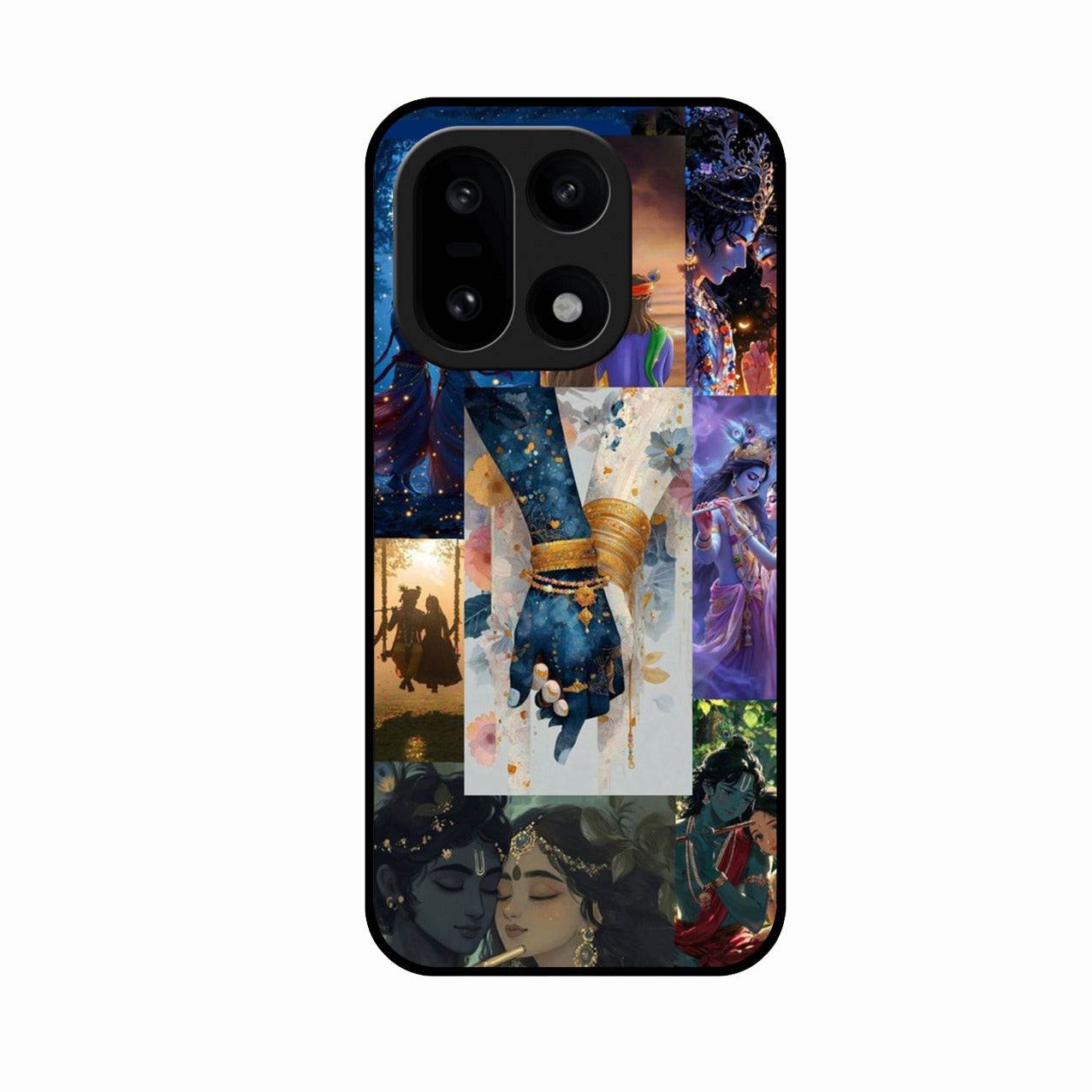 Eternal Radha Krishna Love Glass Phone Case for OnePlus 15 5G