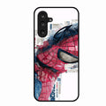 Red Blue Web Hero Glass Phone Cover for Samsung Galaxy M36 5G