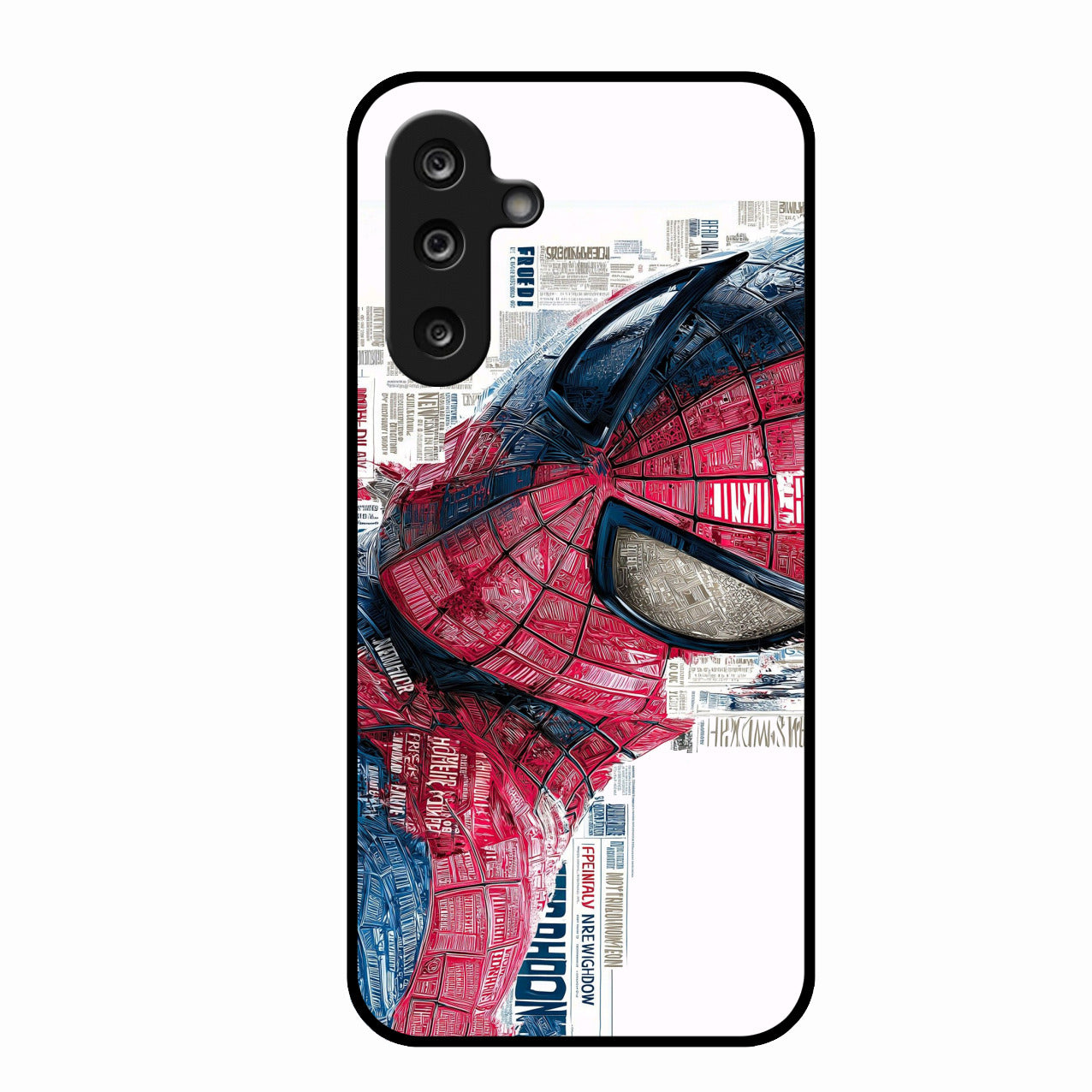 Red Blue Web Hero Glass Phone Cover for Samsung Galaxy M36 5G