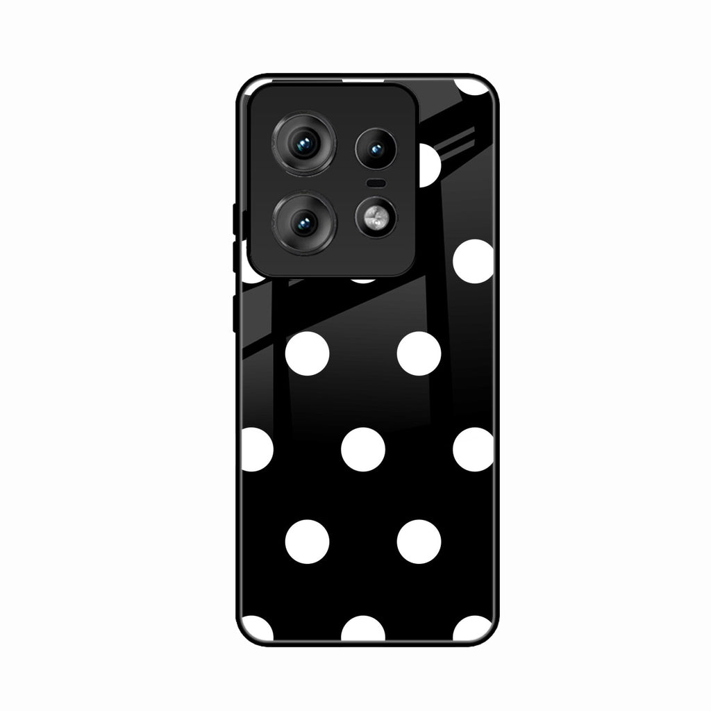 Classic Polka Dot Glass Phone Case for Motorola Edge 50 Pro