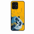 Cute Panda Sketch Premium Glass Phone Case for Redmi 12 5G