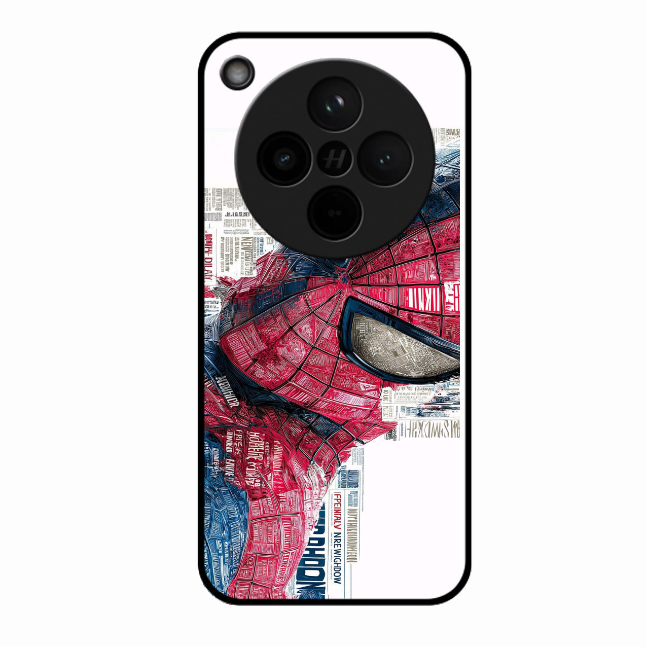 Red Blue Web Hero Glass Phone Cover for Oppo Find X8 5G
