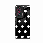 Classic Polka Dot Glass Phone Case for Motorola G85 5G