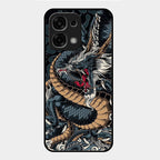 Midnight Dragon Glass Phone Case for Oppo F33 5G