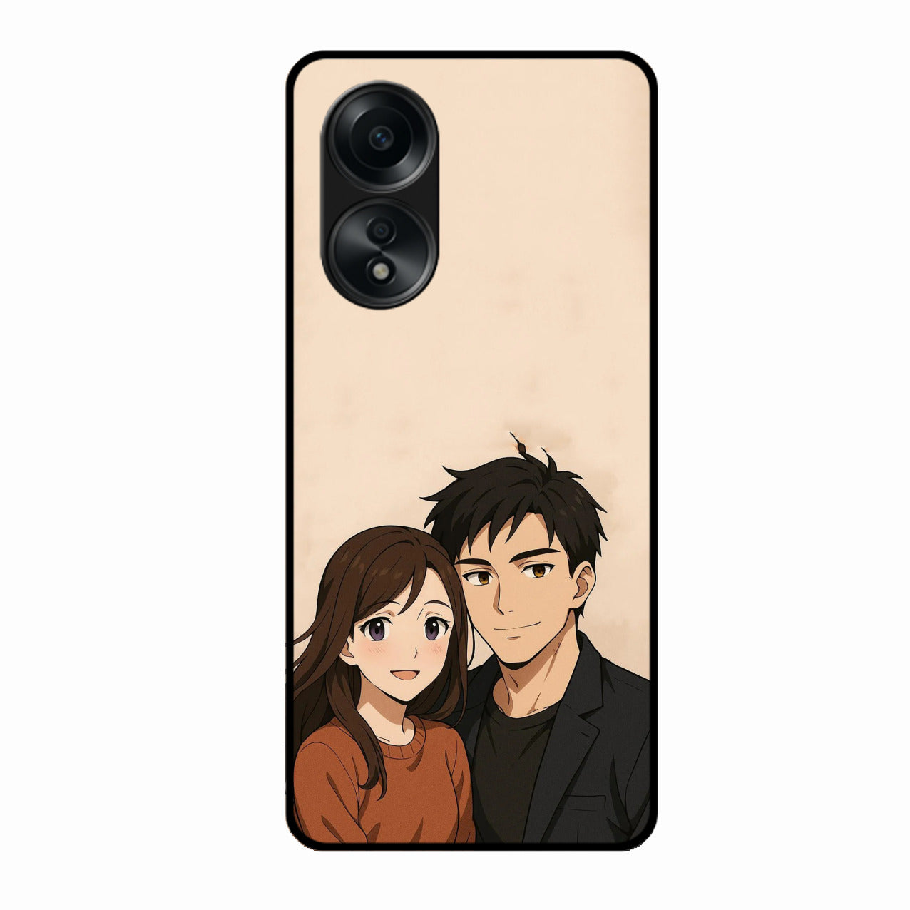 Custom Personalised Art Photo Glass Case for Oppo A58
