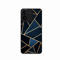Midnight Gold Geometric Premium Glass Phone Case for iQOO Z9 5G