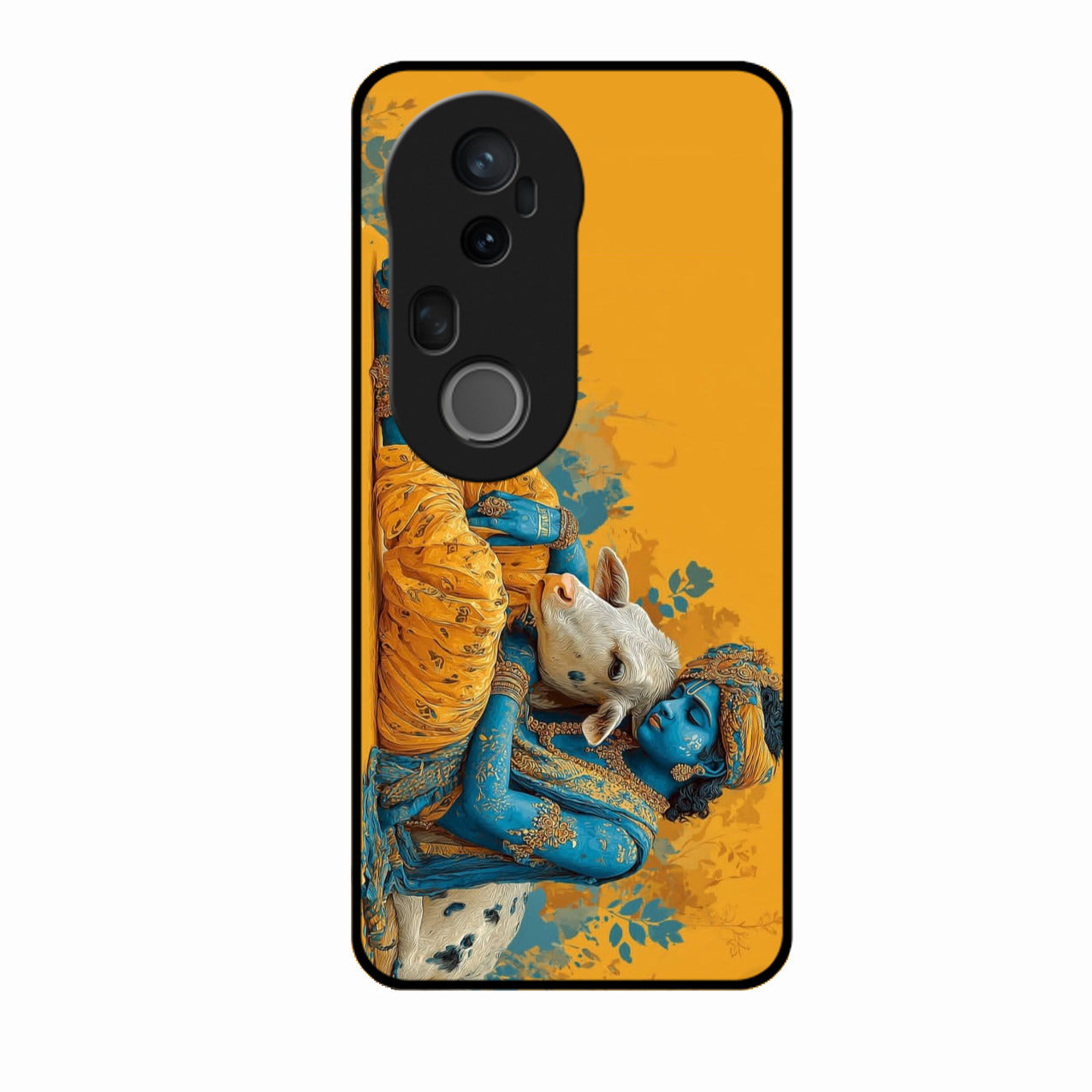 Divine Krishna Gopal Premium Glass Phone Case for Vivo T4 Ultra 5G