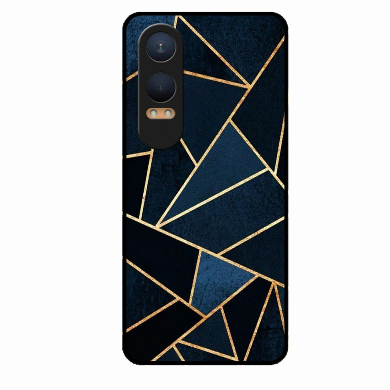 Midnight Gold Geometric Premium Glass Phone Case for Oneplus Nord Ce 4 Lite 5G