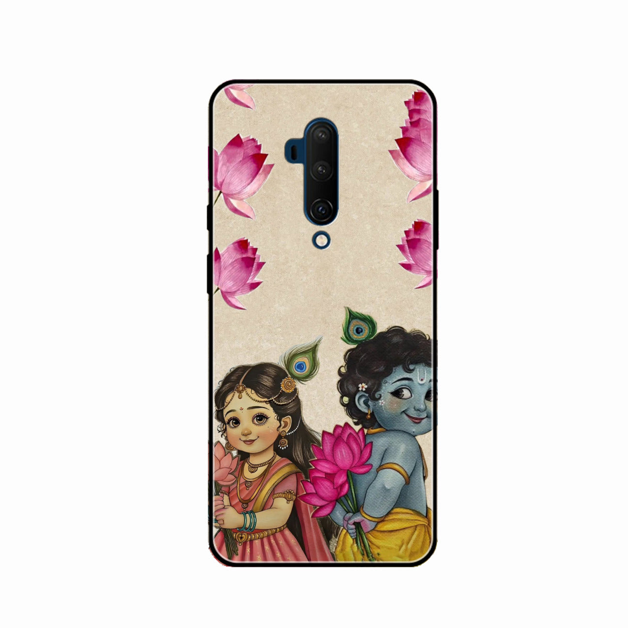 Krishna Eternal Lotus Glass Case for Oneplus 7T Pro