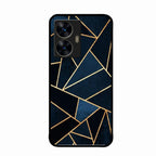 Midnight Gold Geometric Premium Glass Phone Case for Realme C55