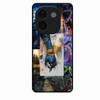 Eternal Radha Krishna Love Glass Phone Case for Redmi Note 10 Pro