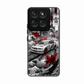 Japanese Wave Drift Racing Premium Glass Phone Case for Motorola Edge 60 Fusion 5G