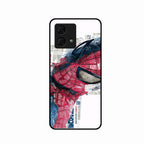 Red Blue Web Hero Glass Phone Cover for Motorola G84 5G