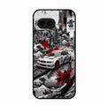 Japanese Wave Drift Racing Premium Glass Phone Case for Google Pixel 9A 5G