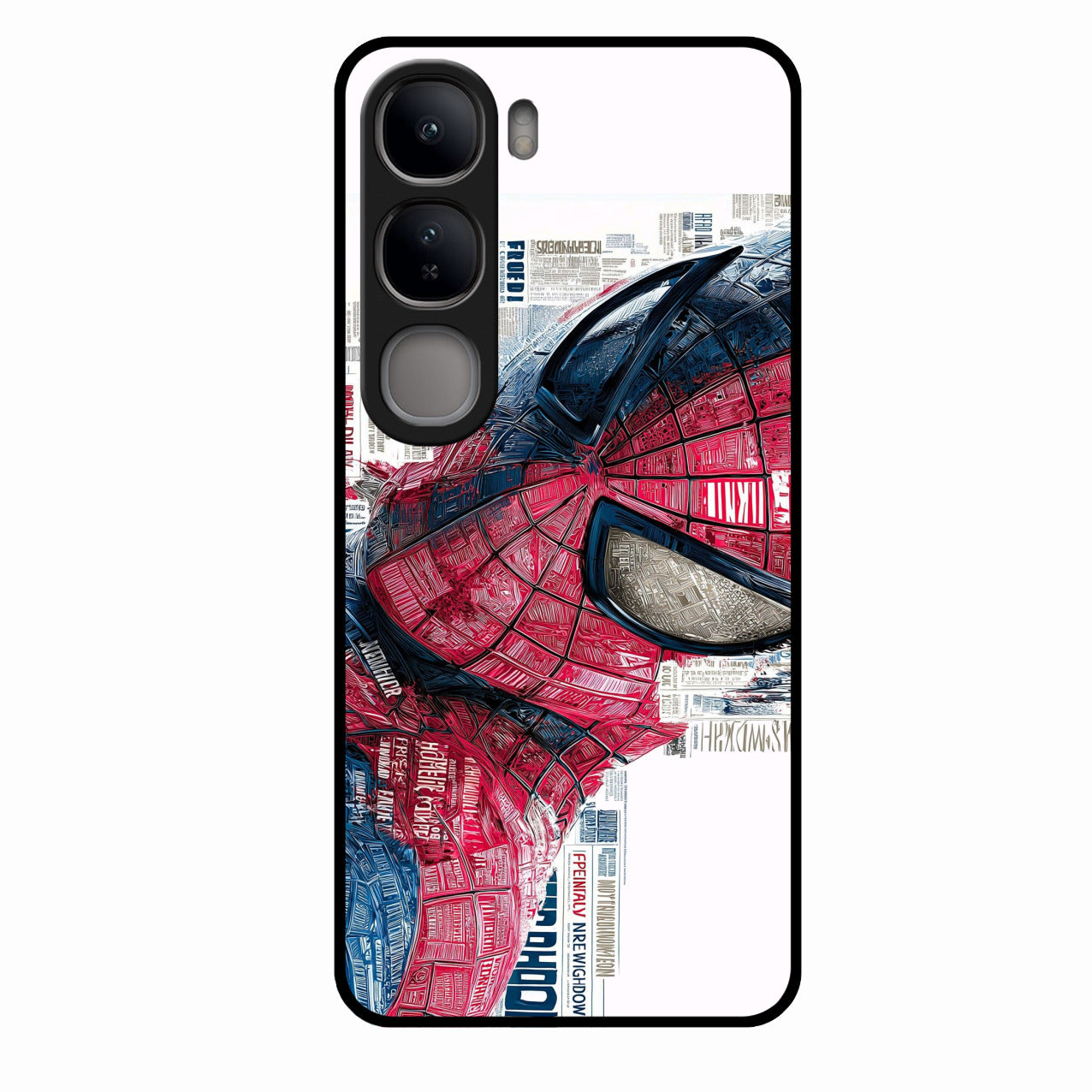 Red Blue Web Hero Glass Phone Cover for Vivo Y300 5G