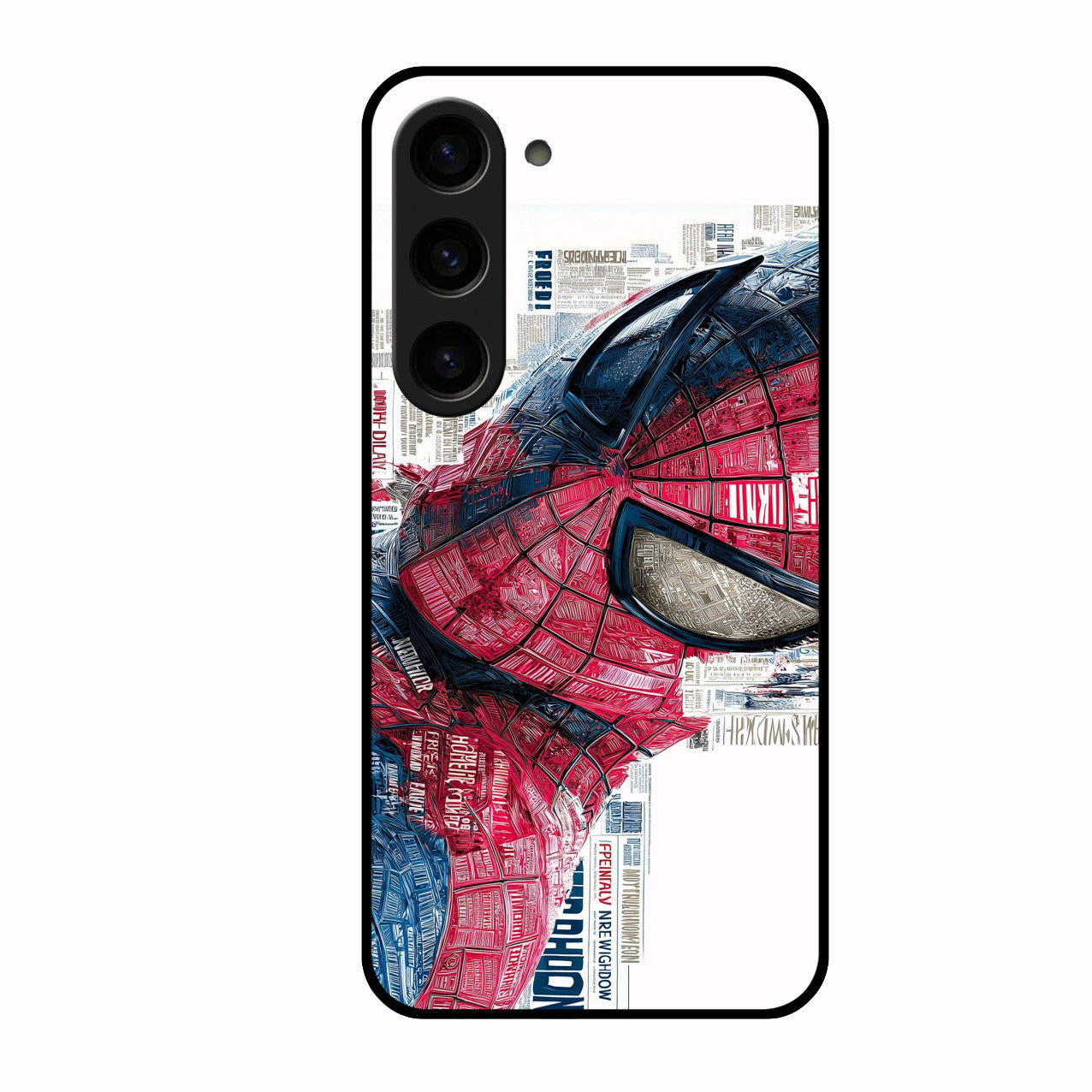 Red Blue Web Hero Glass Phone Cover for Samsung Galaxy S23 5G