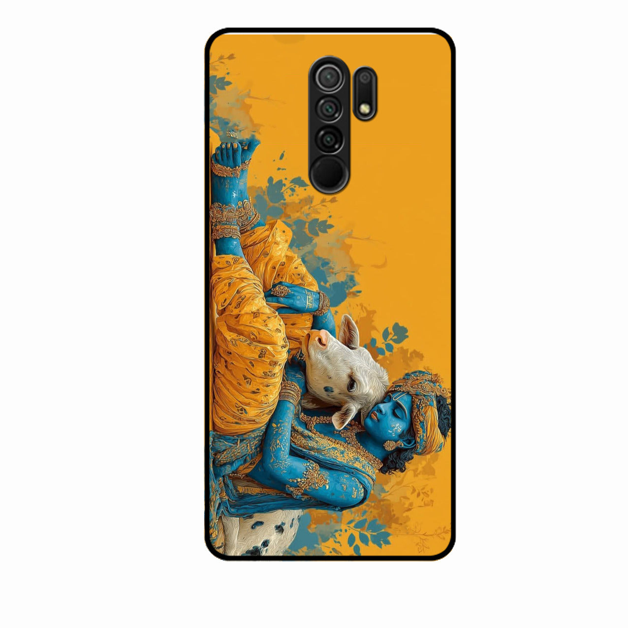 Divine Krishna Gopal Premium Glass Phone Case for Redmi 9 Prime