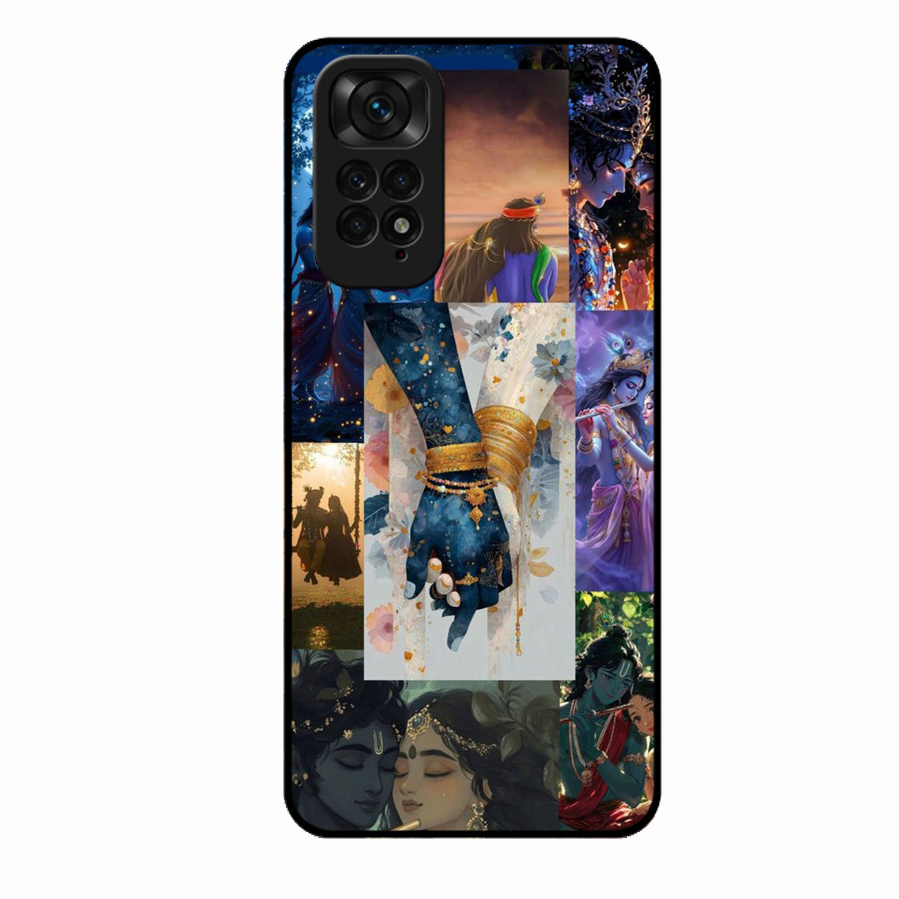 Eternal Radha Krishna Love Glass Phone Case for iQOO Z6 5G