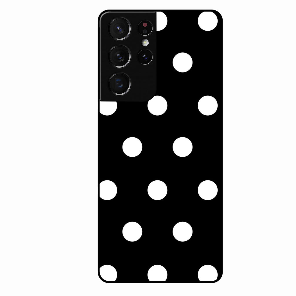 Classic Polka Dot Glass Phone Case for Samsung Galaxy S21 Ultra