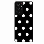 Classic Polka Dot Glass Phone Case for Samsung Galaxy S21 Ultra