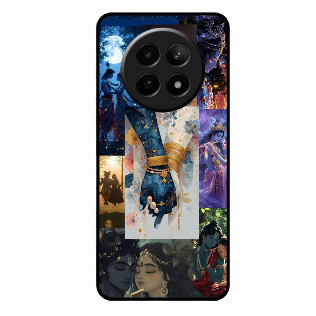 Eternal Radha Krishna Love Glass Phone Case for Realme 12 5G