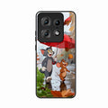 Rainy Day Cartoon Glass Phone Case for Motorola Edge 50 Pro