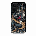 Midnight Dragon Glass Phone Case for Oppo Reno 13 Pro 5G