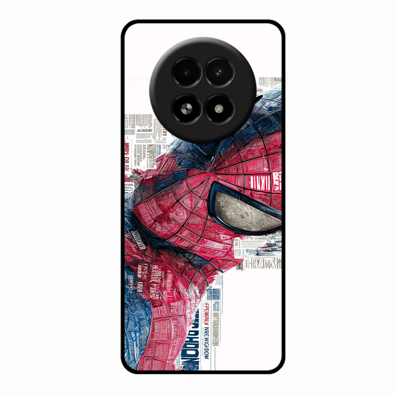 Red Blue Web Hero Glass Phone Cover for Realme 13 5G