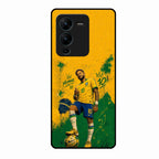 Golden Striker Glass Phone Case for Vivo V25 Pro 5G