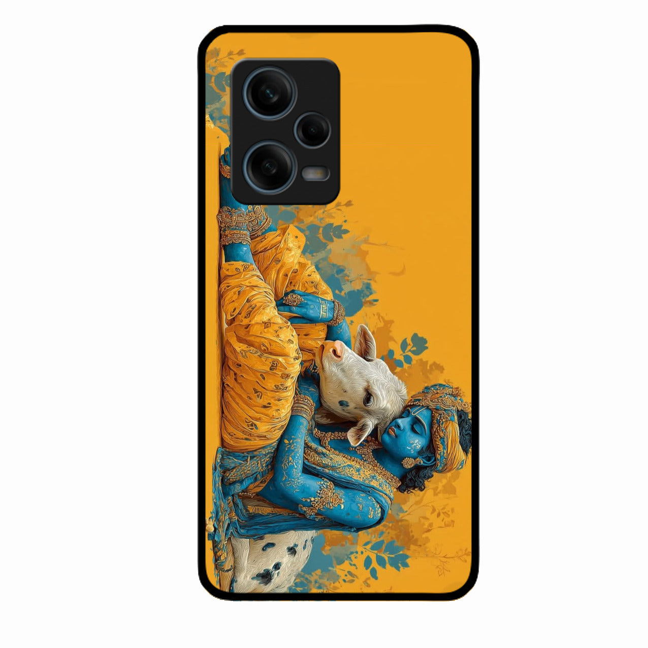 Divine Krishna Gopal Premium Glass Phone Case for Redmi Note 12 Pro 5G